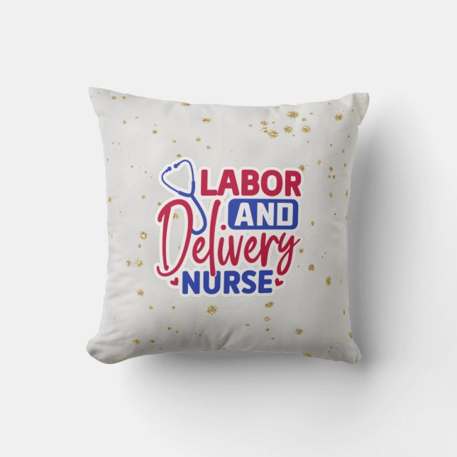 Coussin Infirmière de la main-d'oeuvre et de la prestation (Recto)