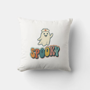 Coussin Infirmière Halloween Fantôme Époxy Drôle_1