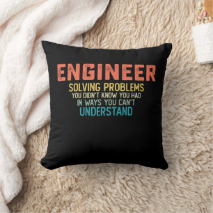 Coussin Ingénieur résolvant des problèmes dont vous ne sav