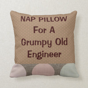 Coussin Ingénieur retraité "coussin de petit somme "