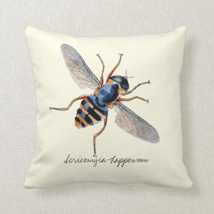 Coussin Insectes vintages Entomologie scientifique Voler