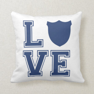 Coussin Insigne de policier - L O V E