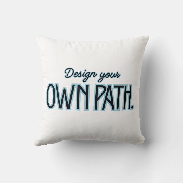 Coussin Inspirational Throw Pillow – Minimalist Motivation (Verso)