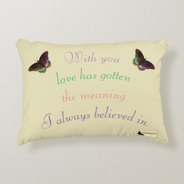 Coussin Inspirationnel - Amour (Devant)