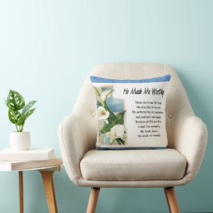 Coussin Inspirationnel Il M'A Fait Digne