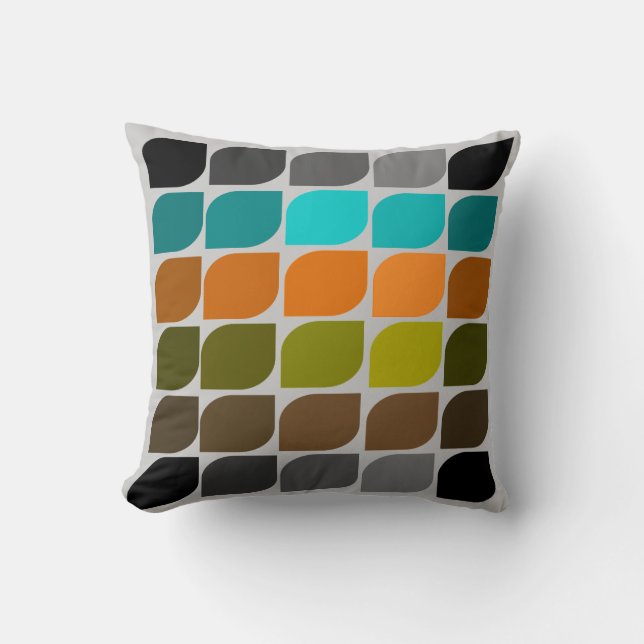Coussin inspiré moderne #34 de la moitié du siècle (Recto)