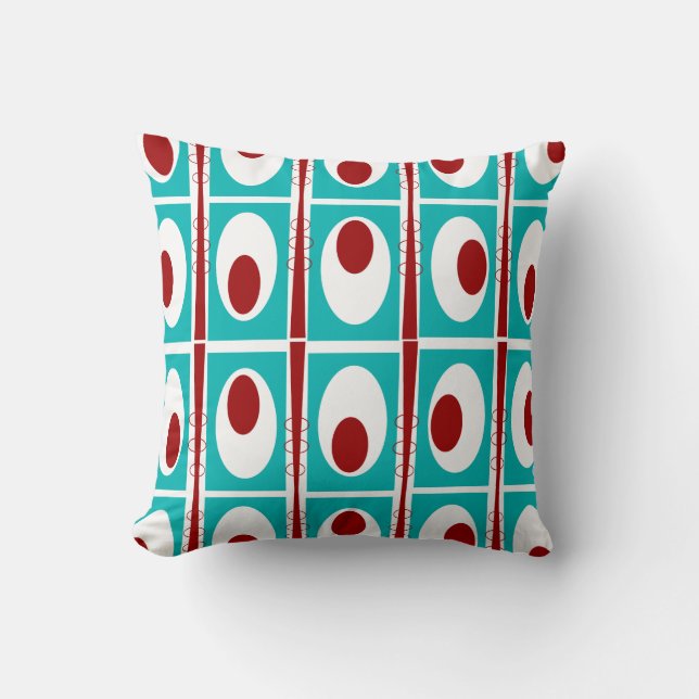 Coussin inspiré moderne #535 de la moitié du (Recto)