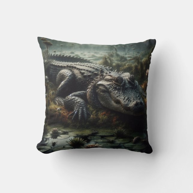 Coussin inspiré par l'alligator (Recto)