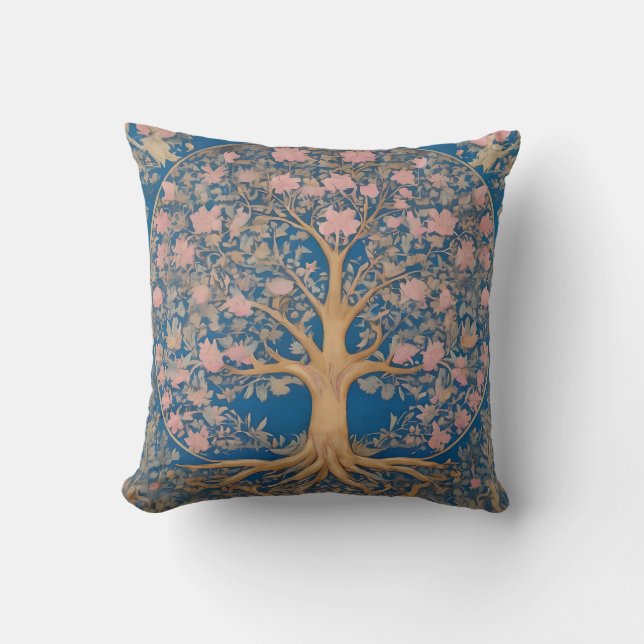 Coussin Inspiré Par William Morris Tree Of Life (Recto)