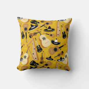 Coussin Instruments de groupe Mariachi amusants