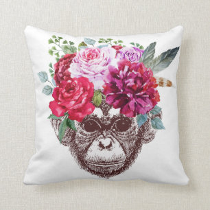 Coussin intelligent de singe (blanc)