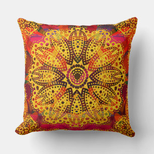 Coussin Intéressant Golden Mandala Motif