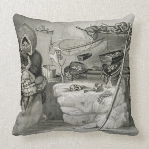 Coussin Intérieur d'une hutte esquimaude de neige, île