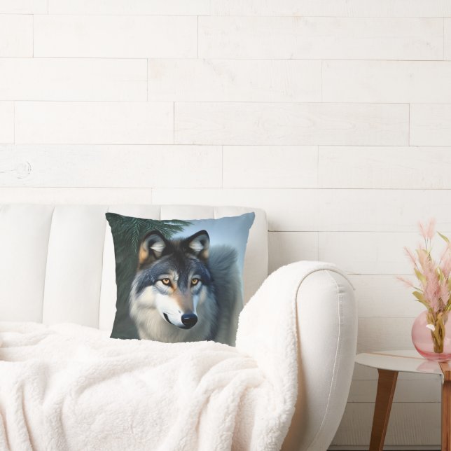Coussin Intrépide Loup De L'Arctique, Cushion (Canapé)
