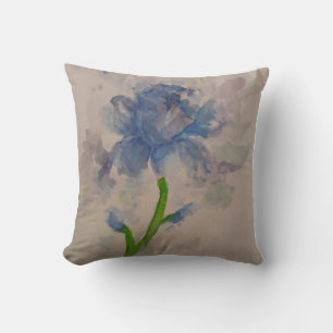 Coussin Iris bleu foncé