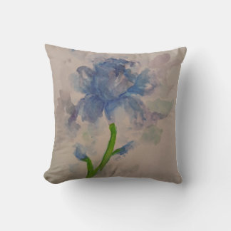 Coussin Iris bleu foncé