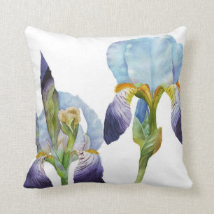Coussin Iris d'aquarelle