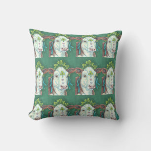 Coussin Irish Cow ST. PATRICK'S DAY HEIFER THROW PILLOW