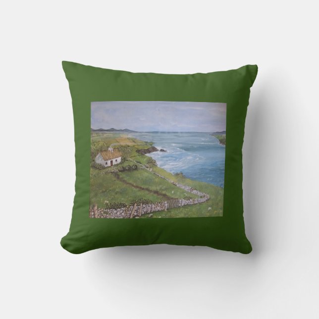 Coussin Irish, Irlande, Coussin, Irish Cottage, (Recto)