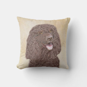 Coussin Irish Water Spaniel Peinture - Original Dog Art