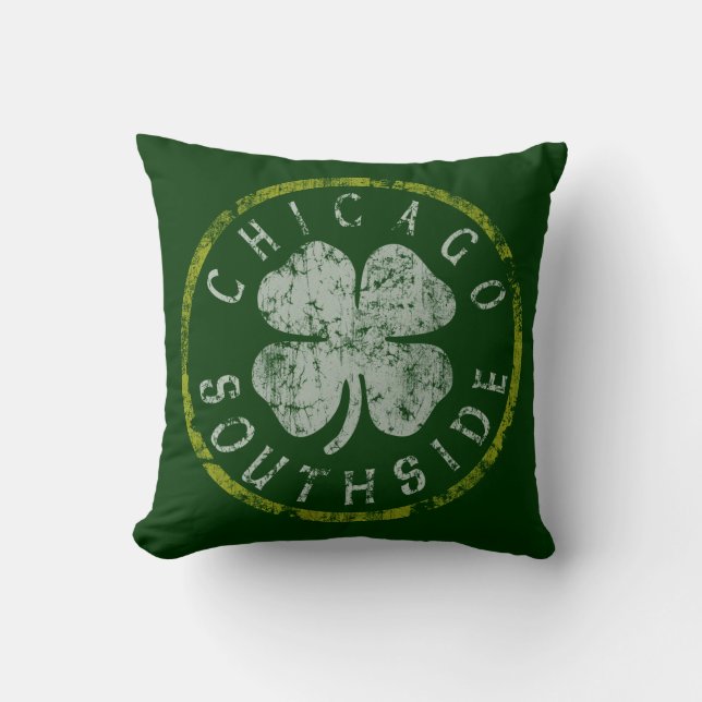 Coussin irlandais de MoJo d'Américain de Chicago (Recto)