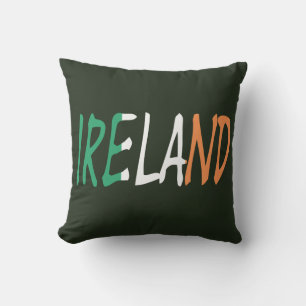 Coussin Irlande superposée sur le drapeau irlandais tpcnt
