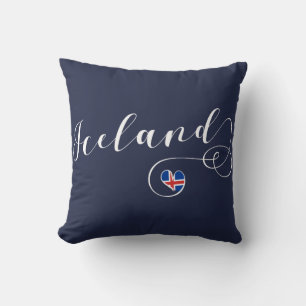 Coussin Islande Heart Throw Cushion, islandais