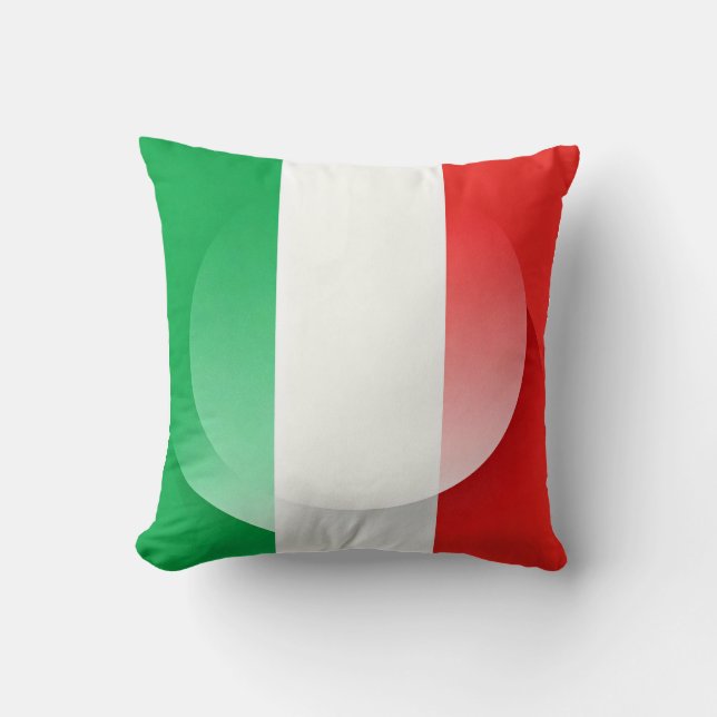 Coussin Italian Flag Throw Pillow  (Recto)
