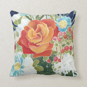 Coussin IV floral de minuit
