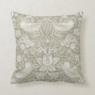 Coussin Ivory, Thief fraise, William Morris