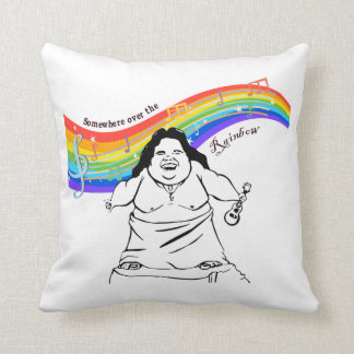 Coussin IZ KamakawiwoPolo quelque part au-dessus de l'arc-