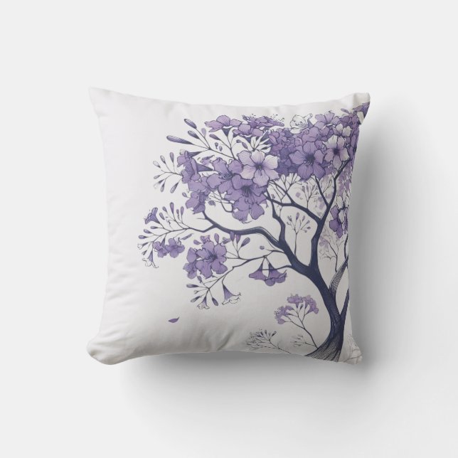 Coussin Jacarandas en Flor (Recto)