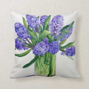 Coussin Jacinthes bleues