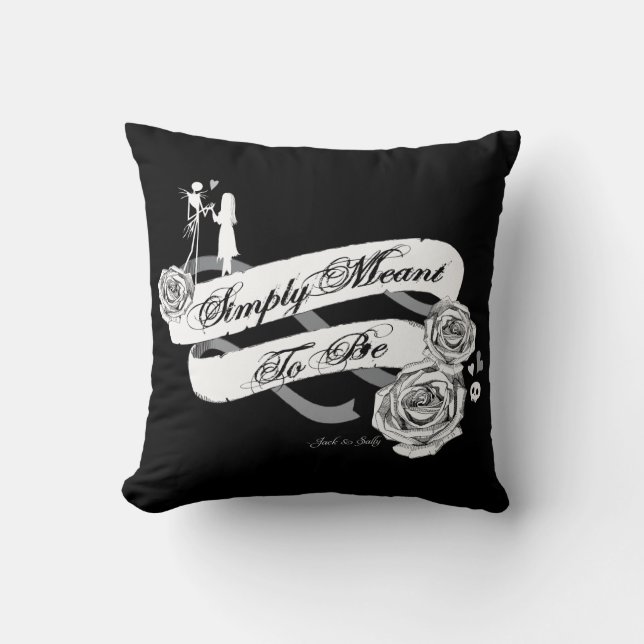 Coussin Jack et Sally - Tout simplement pour être (Recto)