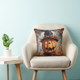 Coussin Jack-o'-lantern