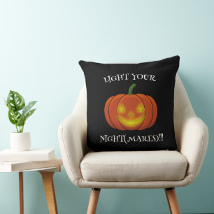 Coussin Jack-o'-Lanterne - Allumez vos cauchemars