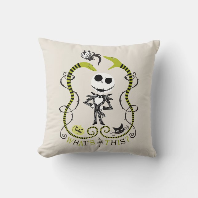 Coussin Jack Skellington | Qu'est-ce que c'est ? (Recto)