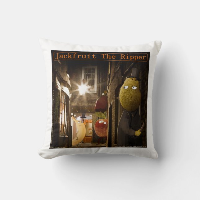 Coussin Jackfruit The Ripper Drôle Rick London (Recto)