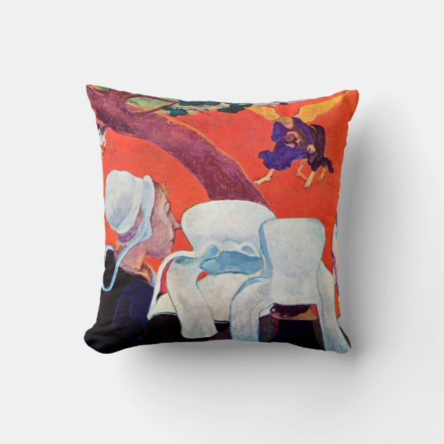 Coussin Jacob Lutte avec l'Ange, Gauguin (Recto)