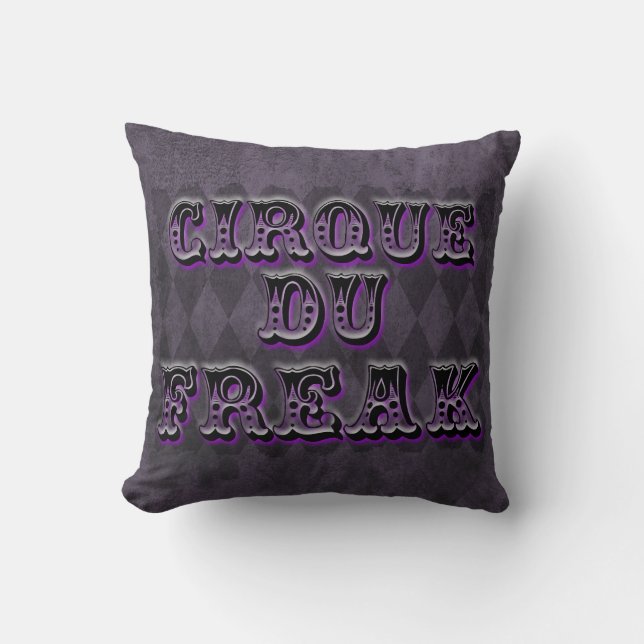 Coussin Jacquard gothique Cirque Du Freak (Recto)