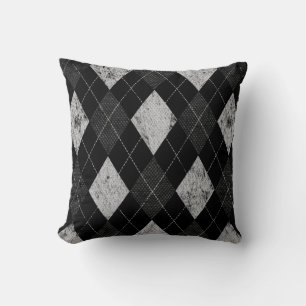 Coussin Jacquard monochrome affligé