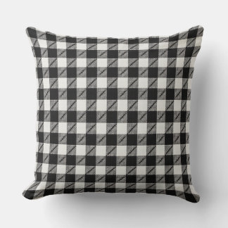 coussin Jacquard noir