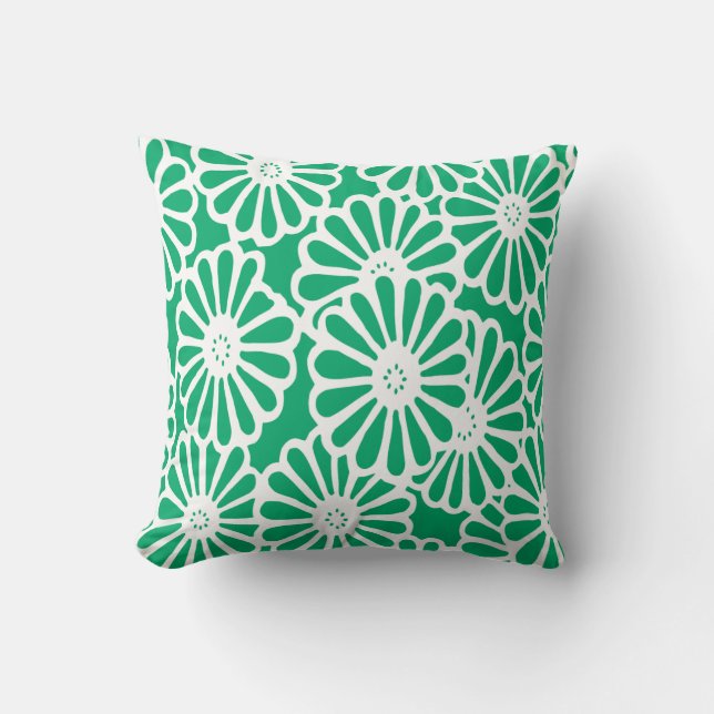Coussin Jade Asian Moods Floral (Recto)