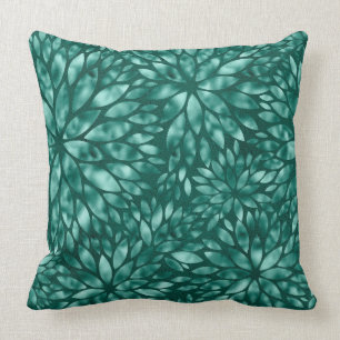 Coussin Jade/Green Shimmering Dahlia
