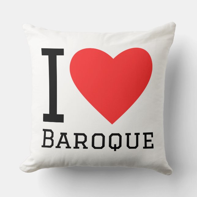 Coussin J'adore baroque (Recto)