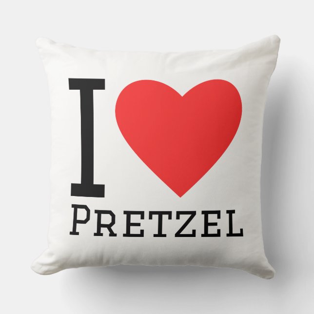 Coussin J'adore bretzel  (Recto)