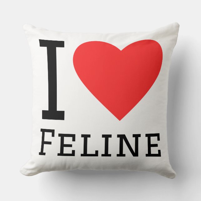 Coussin J'adore Feline (Recto)