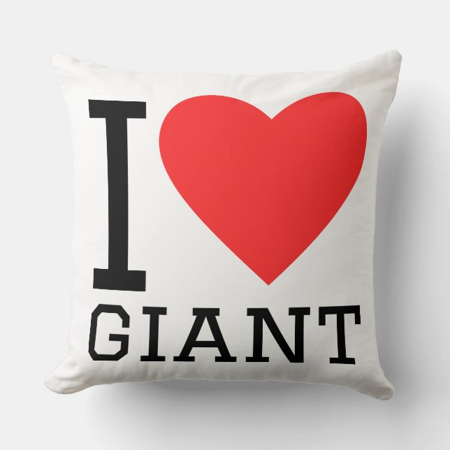Coussin J'adore géant (Recto)