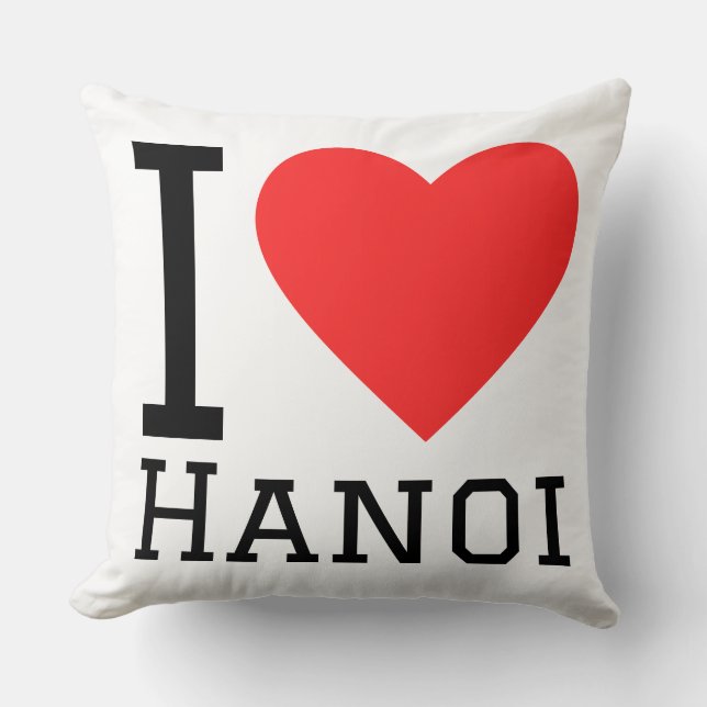 Coussin J'adore Hanoi  (Recto)