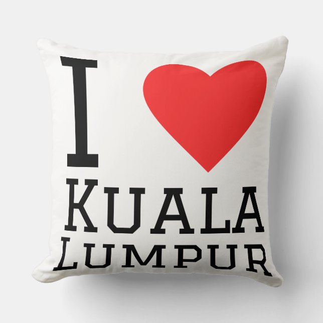 Coussin J'adore Kuala Lumpur  (Recto)